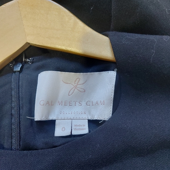 Gal Meets Glam Black Celeste Dress Round Neck Elegant Long Sleeve - Picture 10 of 10